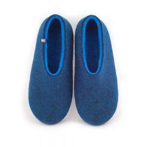 Μπλε ανδρικές παντόφλες wooppers με γαλάζιο a