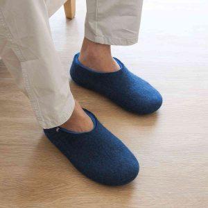 Blue slippers DUAL BLUE collection by Wooppers