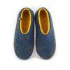blue yellow slippers by Wooppers - DUAL BLUE collection -a