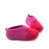 Girls house slippers in pink-red, DUO kids collection by Wooppers -b