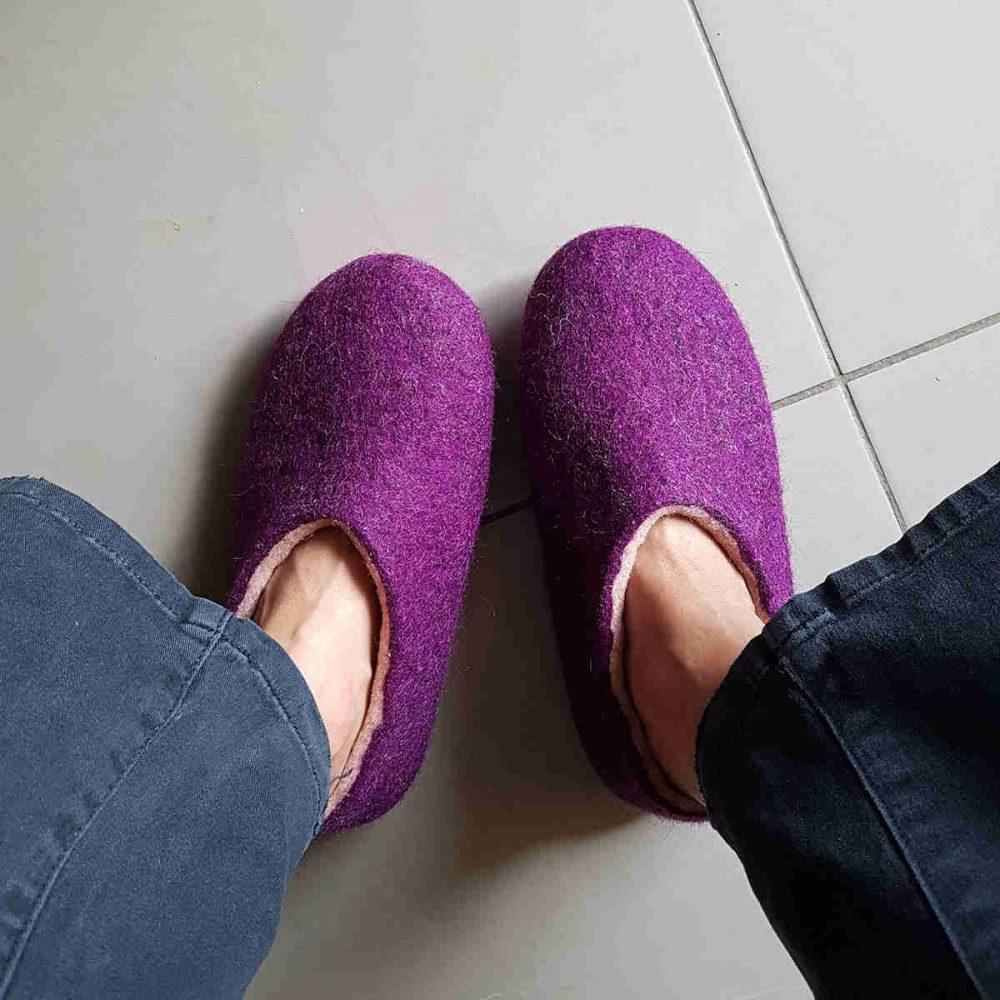 washing wool slippers