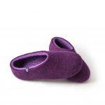 purple slippers by wooppers felt slippers -c