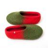 Christmas slippers JAZZ green red by wooppers a