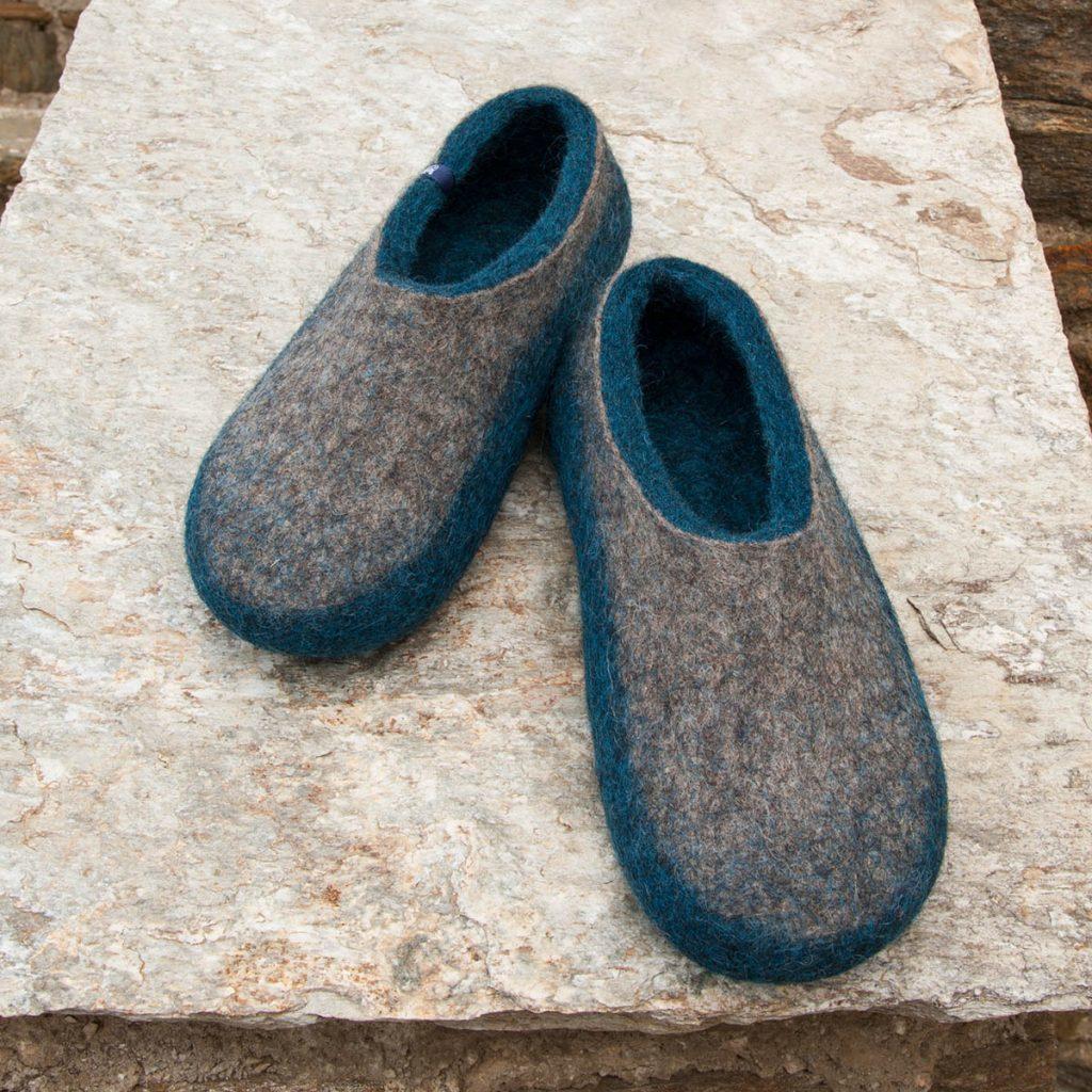 Cool slippers GAIA blue by Wooppers -4