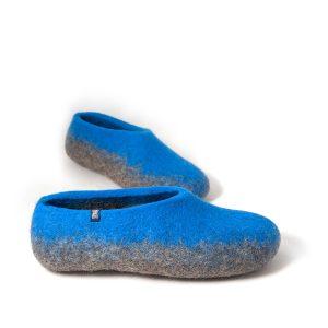 mens comfortable slippers in blue - Wooppers TOPS collection -b