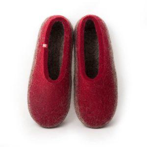 Mens bedroom slippers TOPS crimson by Wooppers -a
