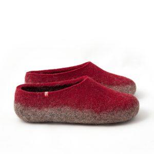 Mens bedroom slippers TOPS crimson by Wooppers -b