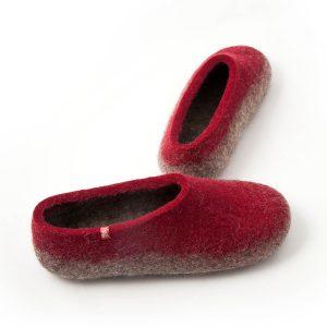 Mens bedroom slippers TOPS crimson by Wooppers -f
