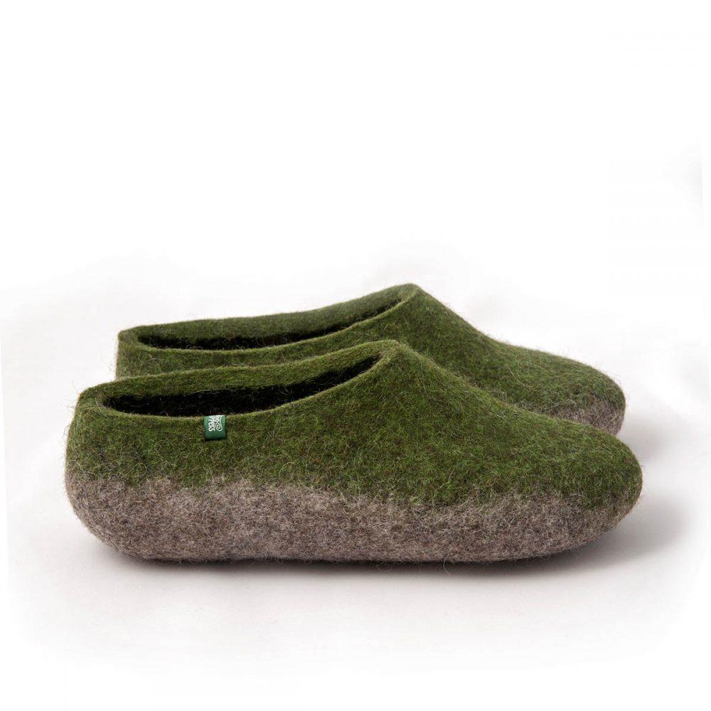 Women, Men, Kids Eco-friendly Boiled Wool Slippers Moccasins Style