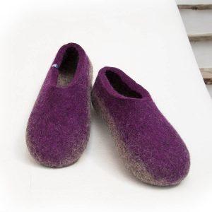 Cozy slippers TOPS ultra violet by Wooppers -6