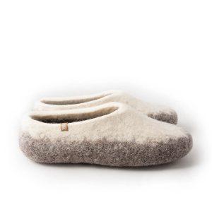 mens warm slippers - TOPS natural white -a