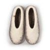 mens warm slippers - TOPS natural white -d