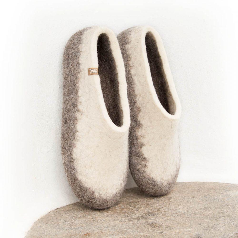 Bedroom slippers by Wooppers new TOPS natural white