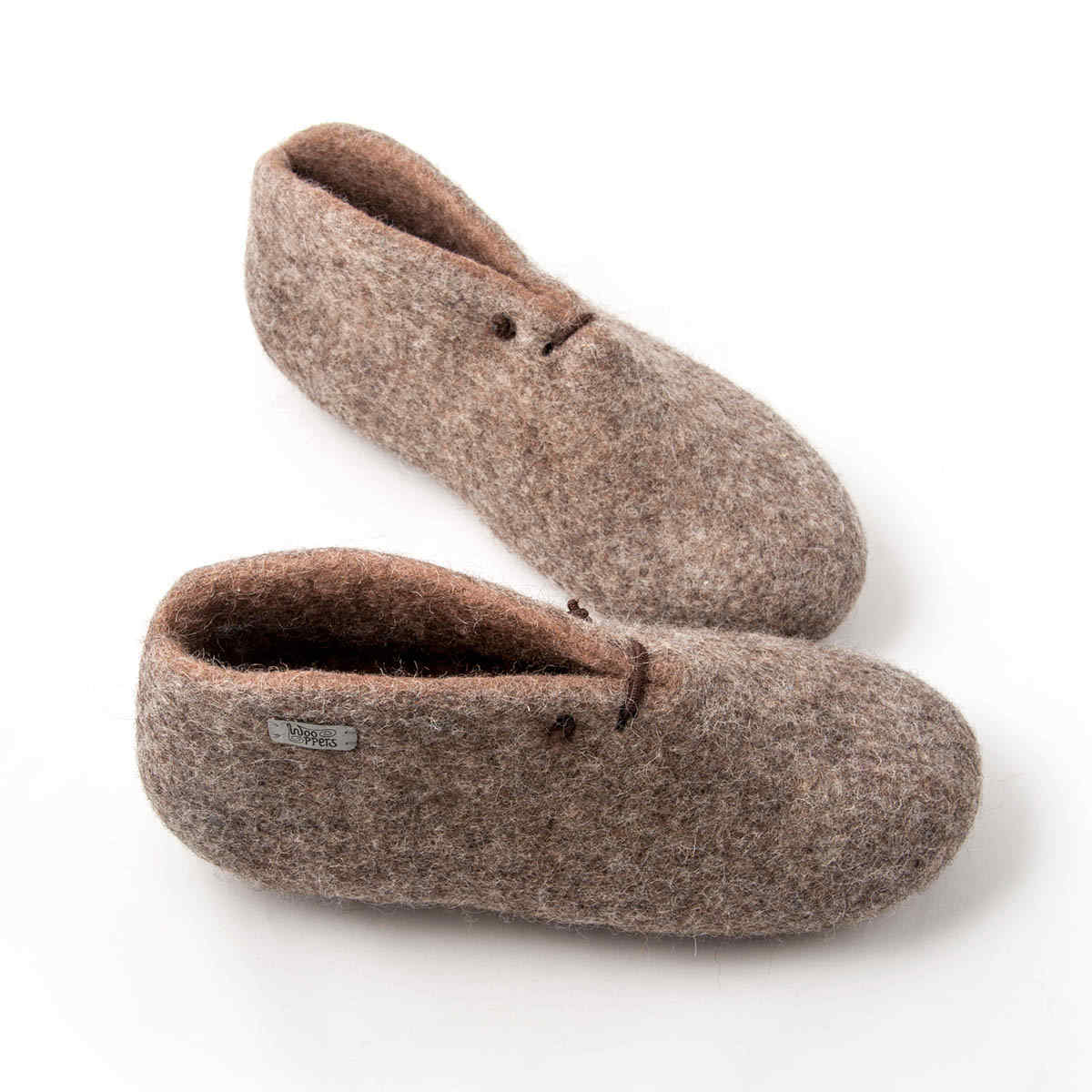 House boots in grey and brown Women's Slippers, Women's Slippers, BOOTIES
