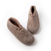BOOTIES παντόφλες μποτάκι γκρι καφέ της Wooppers -e