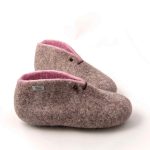 Boot slippers BOOTIES grey pink by Wooppers -a