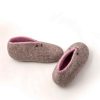 Boot slippers BOOTIES grey pink by Wooppers -d