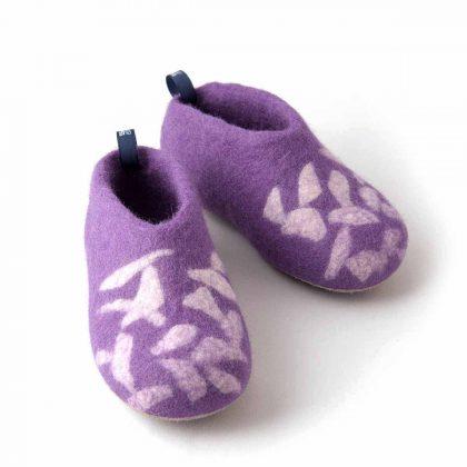 Wooppers - winter slippers for kids BITS lilac -c