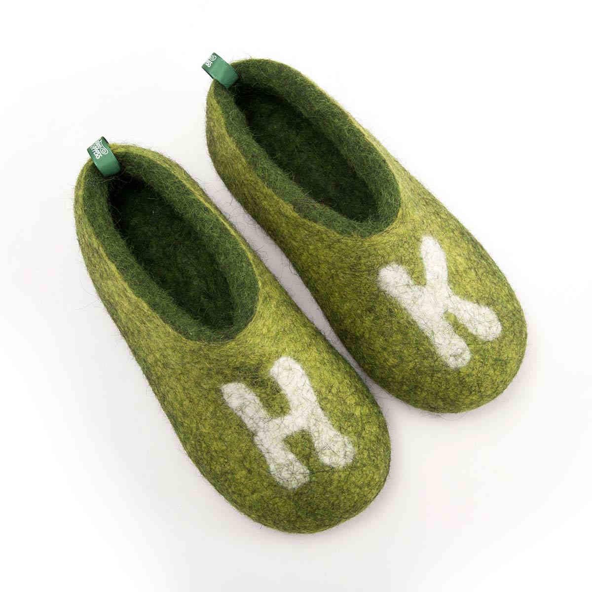 kids personalized wool slippers – six colors – sizes 20 EU to 40 EU