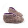 Wool booties grey lilac
