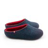 Unisex wool slippers blue and red COLORI by Wooppers_e