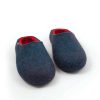 Unisex wool slippers blue and red COLORI by Wooppers_g