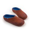 House slippers COLORI in copper and blue made either high or low at the back_c