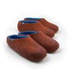 House slippers COLORI in copper and blue made either high or low at the back_high low _b