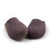 Home slippers COLORI in mauve and lime made either high or low at the back_e