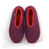 Winter slippers Purple with orange by #wooppers #felted #slippers