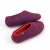 Winter slippers Purple with orange by #wooppers #felted #slippers h