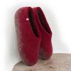cozy wool slippers TOPS maroon for women -1