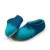 Turquoise blue slippers / AMIGOS collection by Wooppers -d