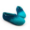 Turquoise blue slippers / AMIGOS collection by Wooppers -