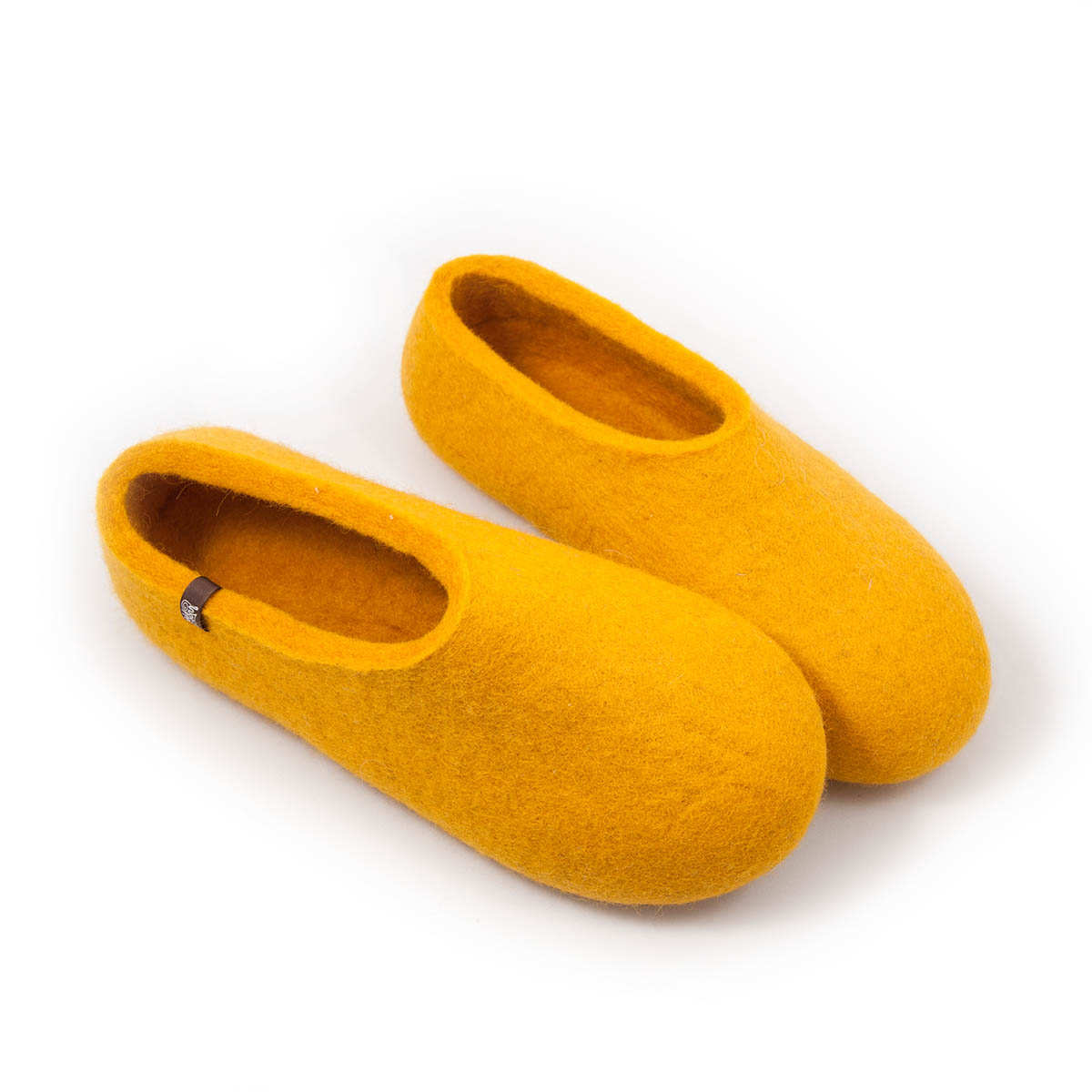 Ladies slippers red / orange BASIC wooppers