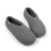 BASIC grey -c grey wool slippers from Wooppers' BASIC collection -c