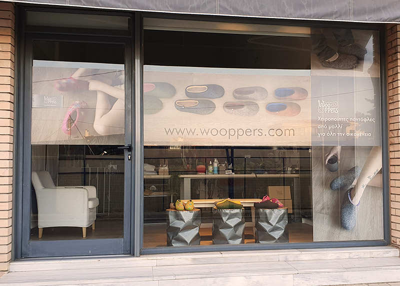 Our new shop window at Wooppers - Fall of 2021