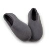 Anthracite grey wool slippers from Wooppers' BASIC collection -g