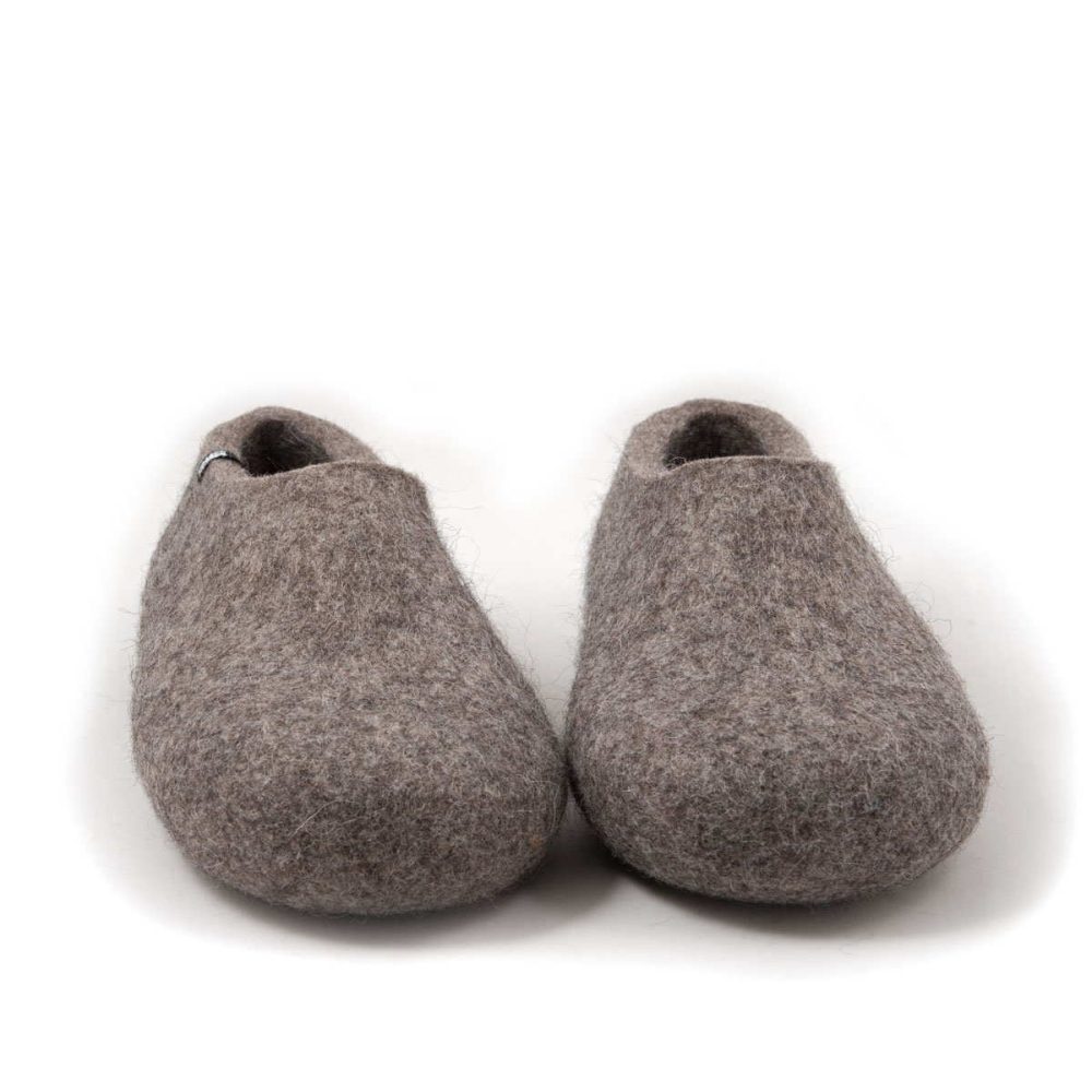 White, grey or wool slippers / BASIC collection by Wooppers